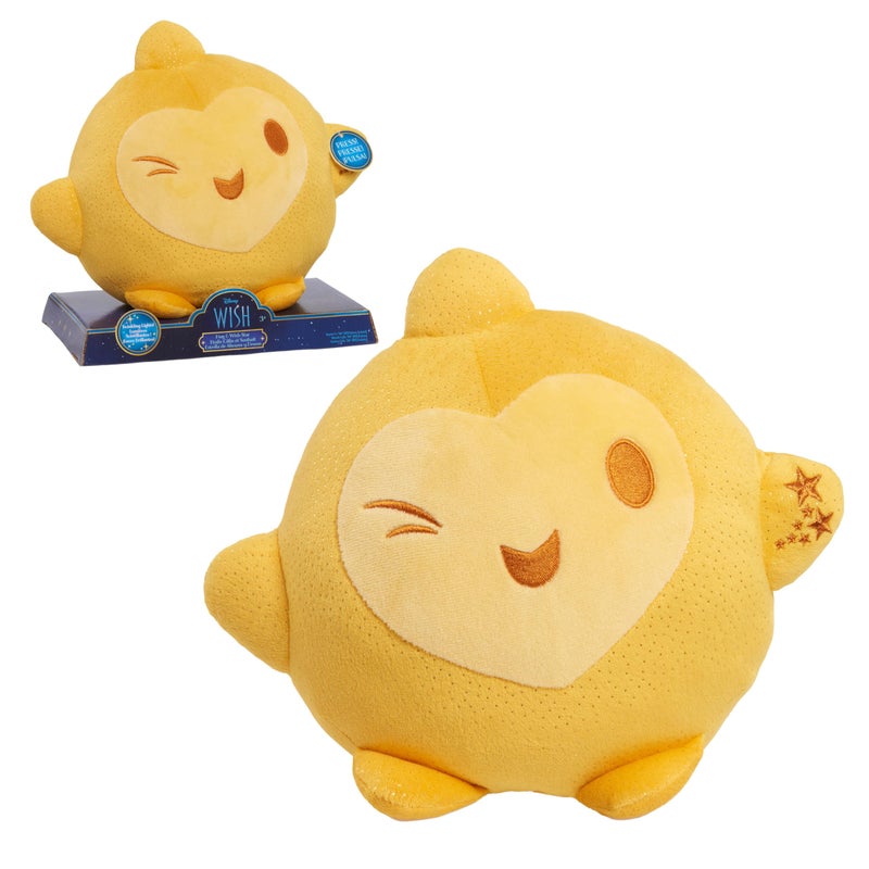 Just Play Disney Wish Hug & Wish Star 10-Inch Glowing Plush Star  Soothing Night Light  Officially Licensed Kids Toys for Ages 3 Up - Image 1